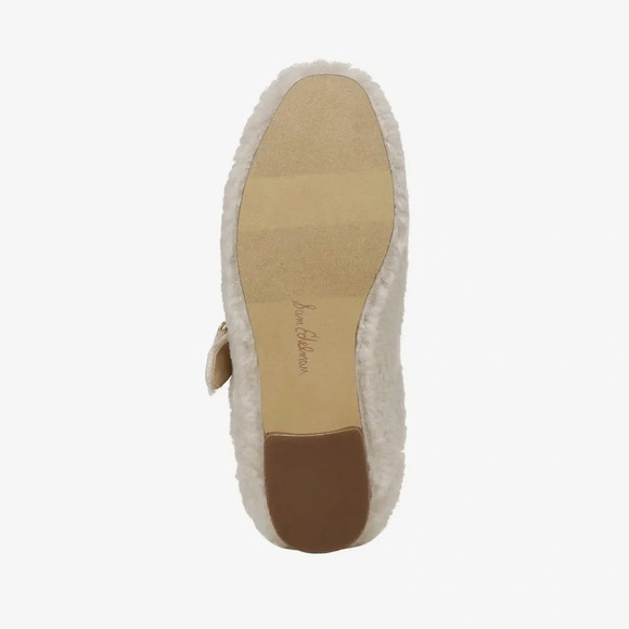 Sam Edelman Kids Cream Fuzzy Dress Shoes - Picture 5 of 11